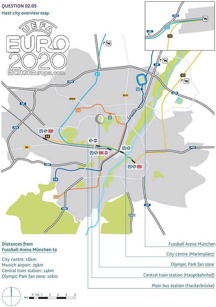 Spielort München - stadtplan